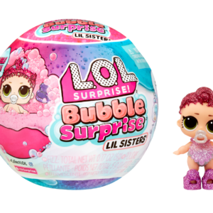 Lol surprise bubble surprise lil sisters - assortimento casuale - bambola da collezione, baby sisters, sorprese, accessori, bubble surprise e schiuma di bolle - LOL
