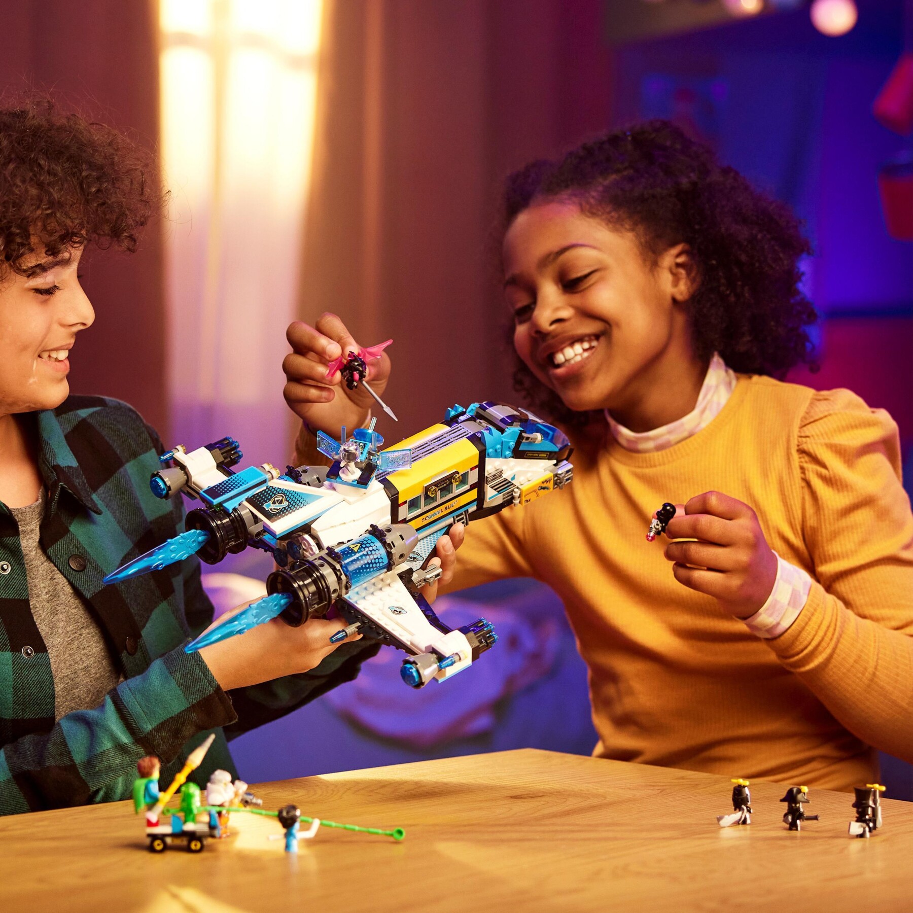 Lego dreamzzz 71460 il bus spaziale del signor oz, astronave giocattolo da costruire in 2 modi con mateo, z-blob e logan - Lego