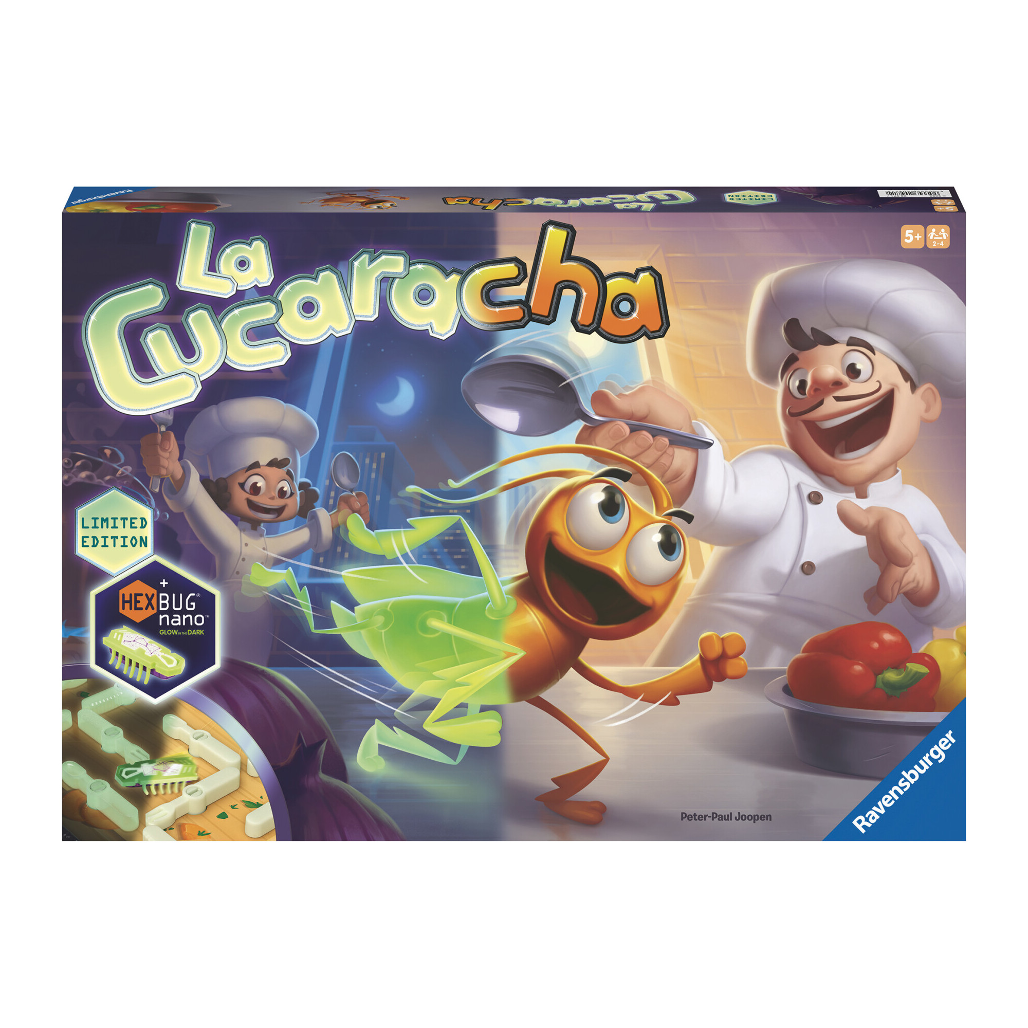 Ravensburger – la cucaracha glow in the dark, gioco da tavolo, da 2 a 4 giocatori, 6+ anni - RAVENSBURGER