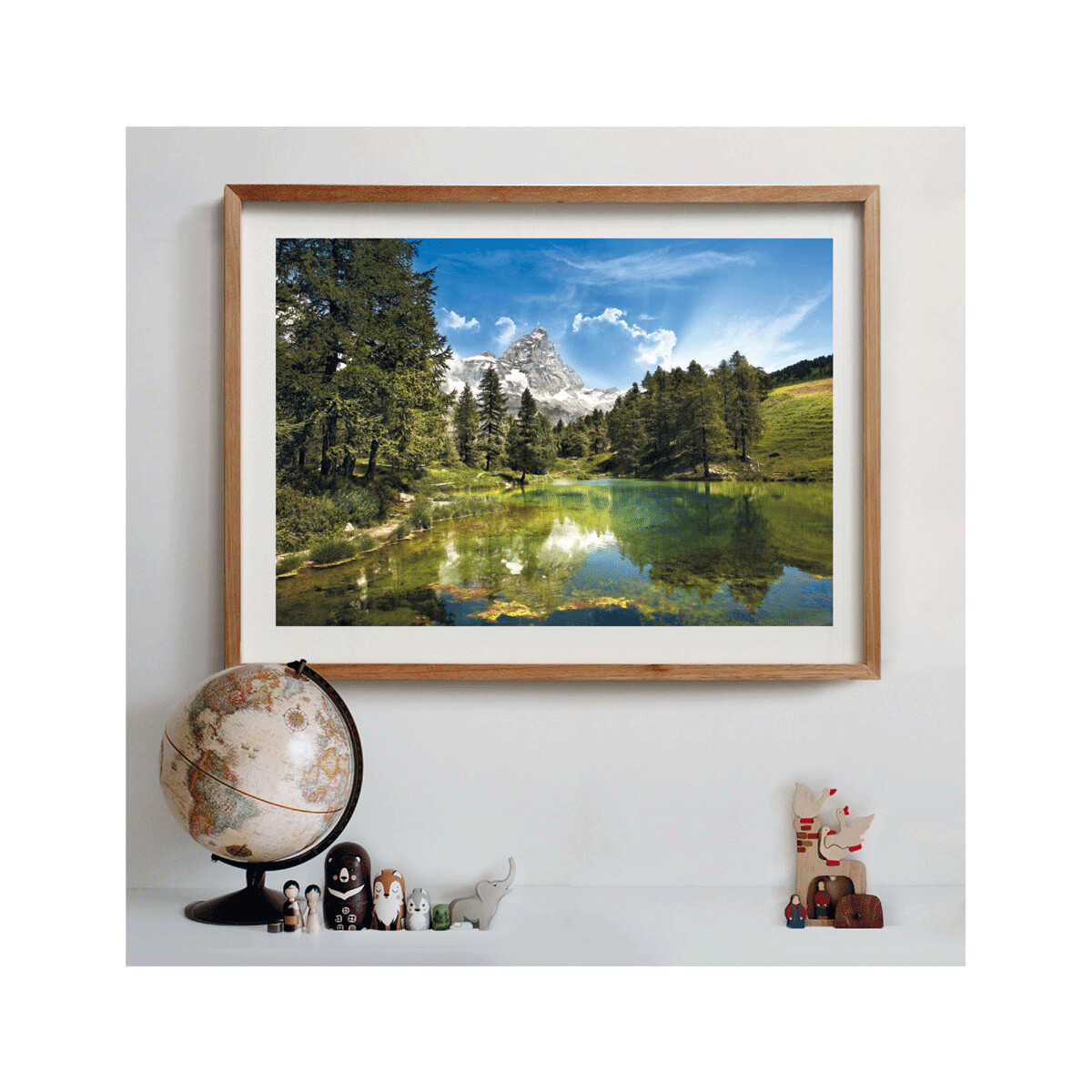 Clementoni - 31680 - puzzle 1500 hqc blue lake 59 x 84 cm - CLEMENTONI