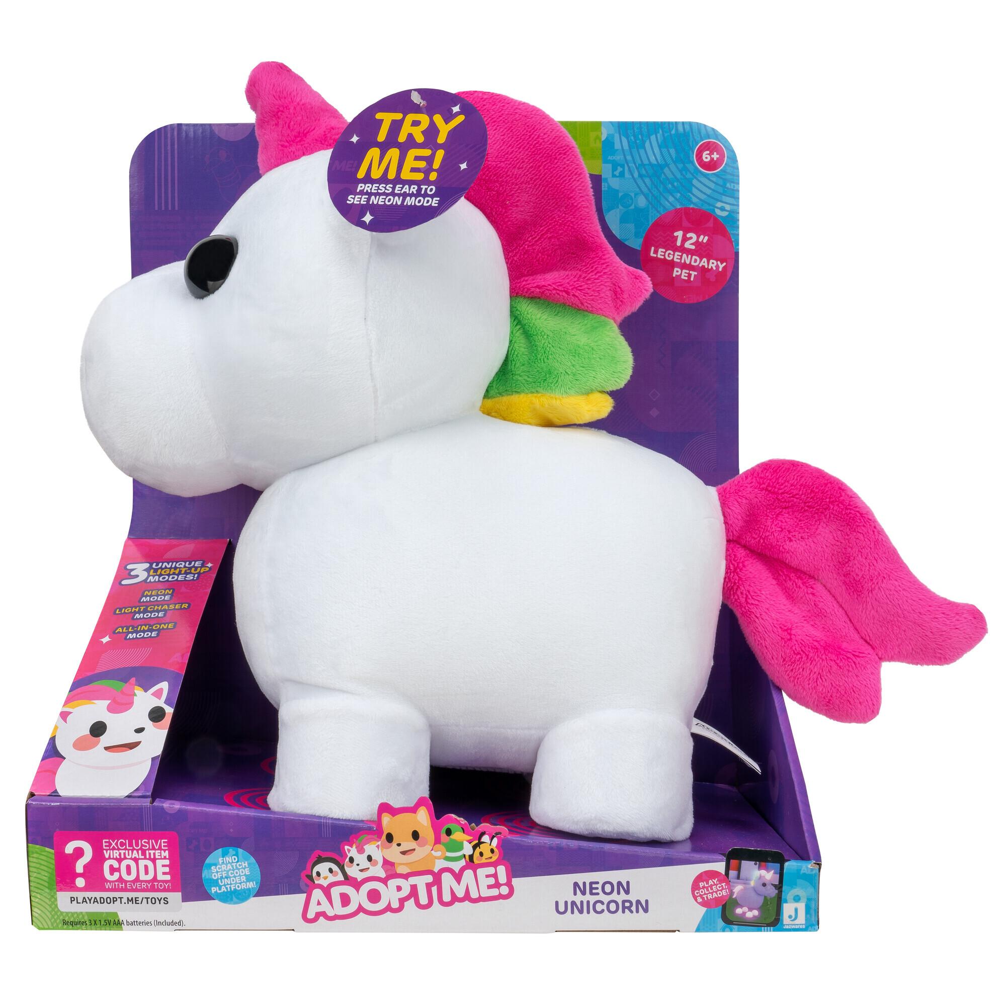 Adopt me - cuccioli da amare magico unicorno con funzione luminosa - Toys  Center