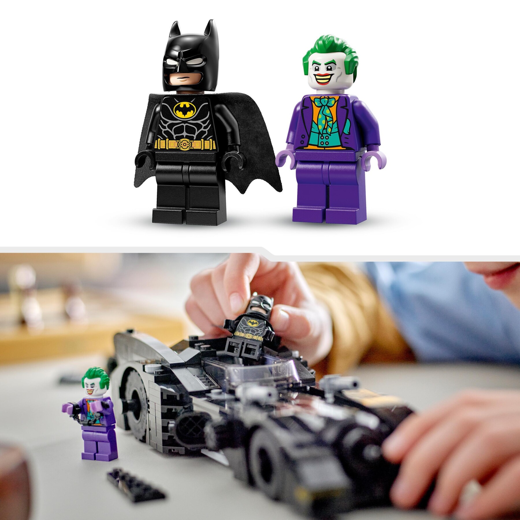 Lego dc 76224 batmobile: inseguimento di batman vs. the joker, iconica macchina giocattolo del 1989, idea regalo per bambini - BATMAN, LEGO SUPER HEROES