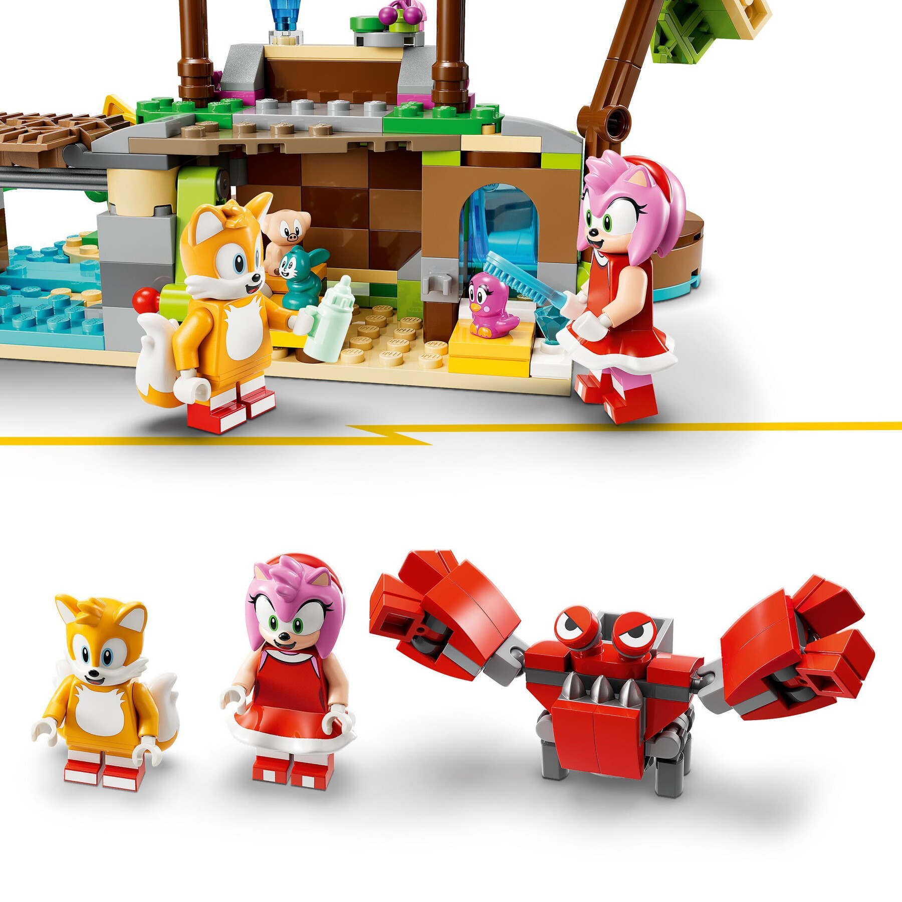 Lego sonic the hedgehog 76992 l’isola del soccorso animale di amy, giocattolo con 6 personaggi, regalo per bambini dai 7 anni - Sonic, Lego