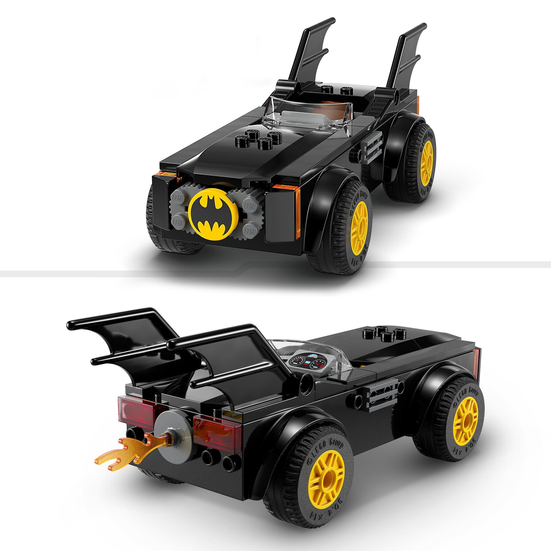 Lego dc 76264 inseguimento sulla batmobile: batman vs. the joker set con 2 minifigure di supereroi, giochi per bambini 4+ anni - BATMAN, DC COMICS, LEGO SUPER HEROES