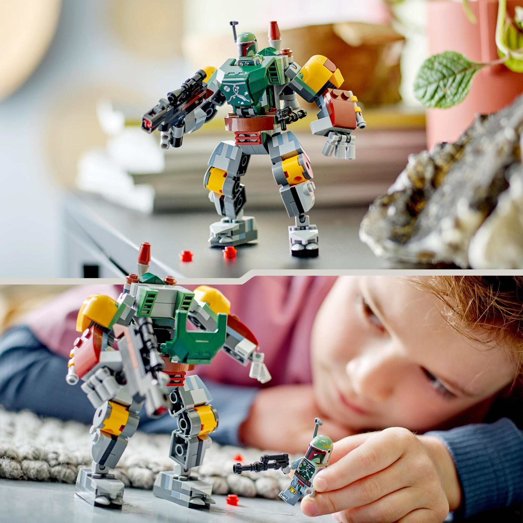 Lego star wars 75369 mech di boba fett, set action figure con blaster e jetpack, giochi da collezione per bambini 6+ anni - LEGO STAR WARS, Star Wars