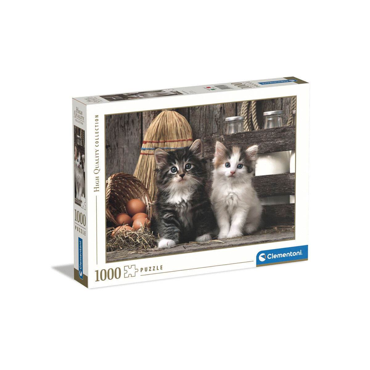 Clementoni - 39340 - puzzle 1000 hqc lovely kittens 70 x 50 cm - CLEMENTONI