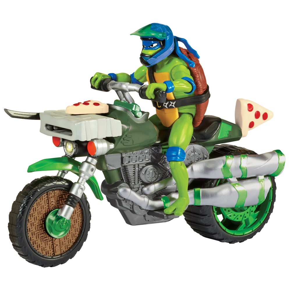Turtles - moto con funzione da combattimento + leonardo - GIOCHI PREZIOSI, Turtles