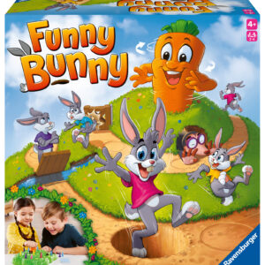 Ravensburger – funny bunny, gioco da tavolo, da 2 a 4 giocatori, 4+ anni - RAVENSBURGER