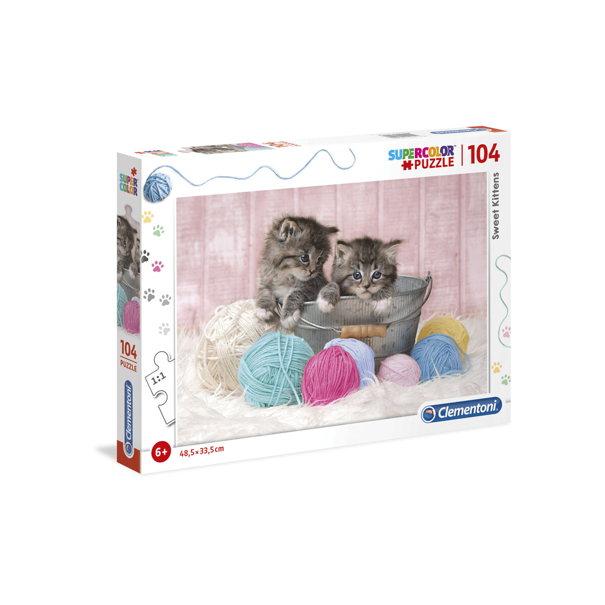 Clementoni - 27115 - puzzle 104 sweet kittens 49 x 34 cm - CLEMENTONI