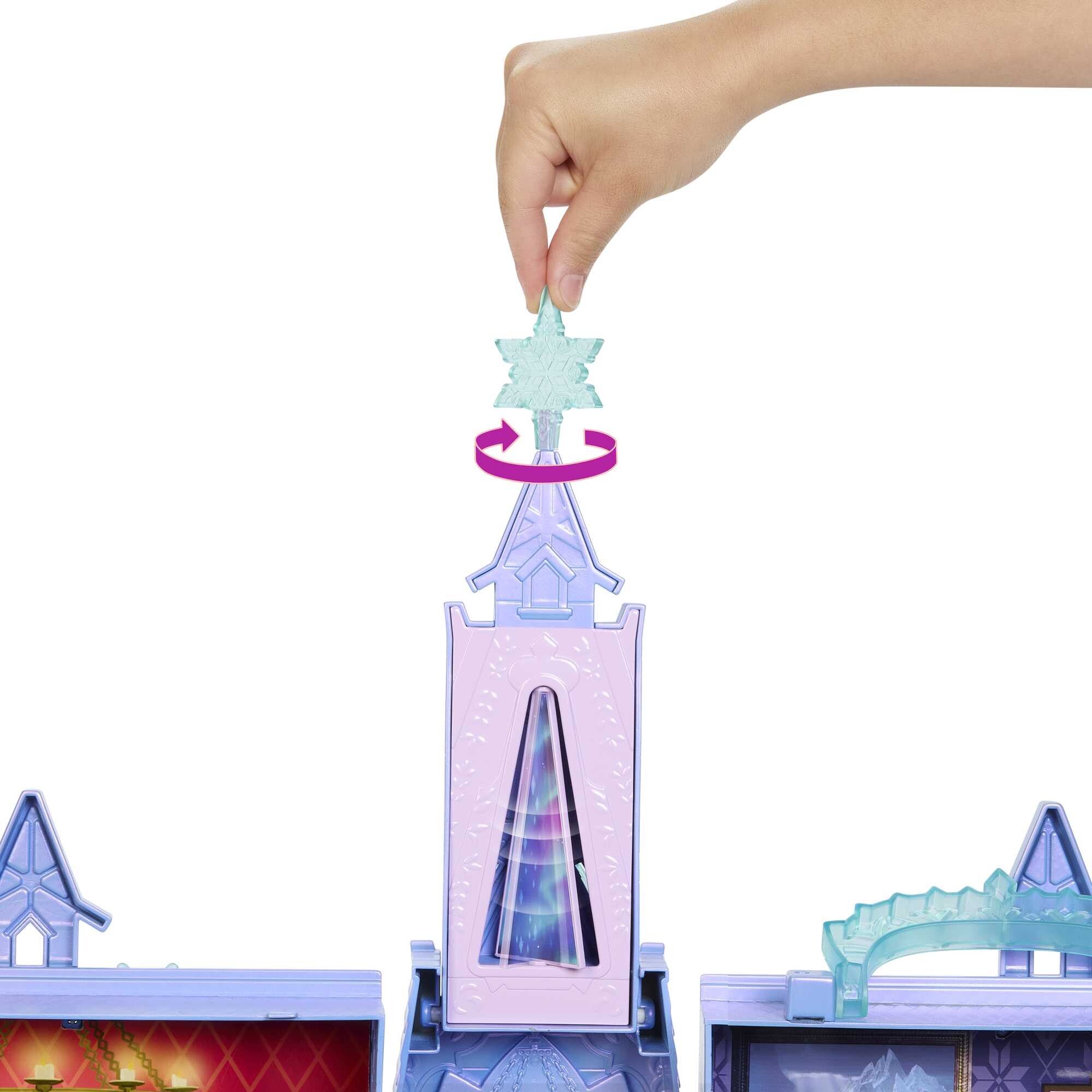 Disney frozen castello di elsa ad arendelle, con 4 aree di gioco e 15 mobili e accessori - DISNEY PRINCESS, Frozen