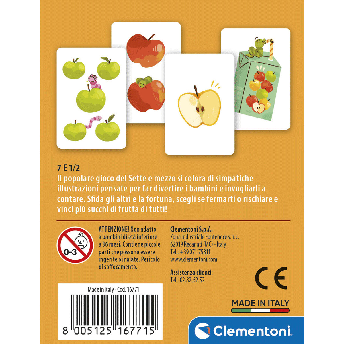 Clementoni - 16771 - carte 7 e 1/2 - CLEMENTONI