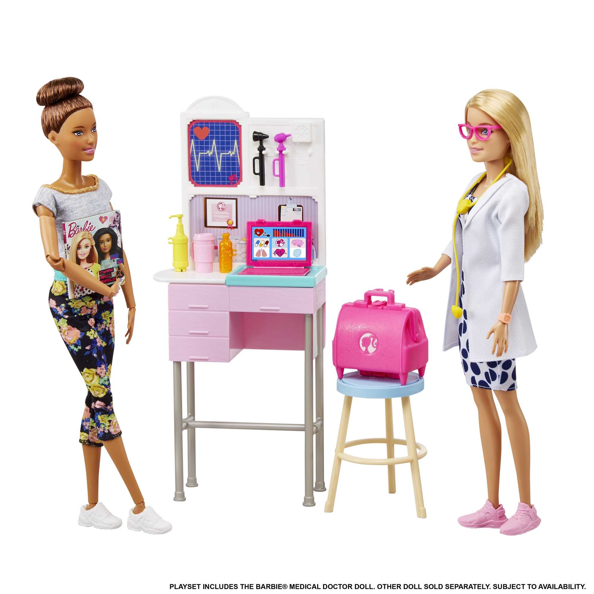 Mattel Dr. Barbie Doll Tre bambini Dottoressa Barbie -  Italia