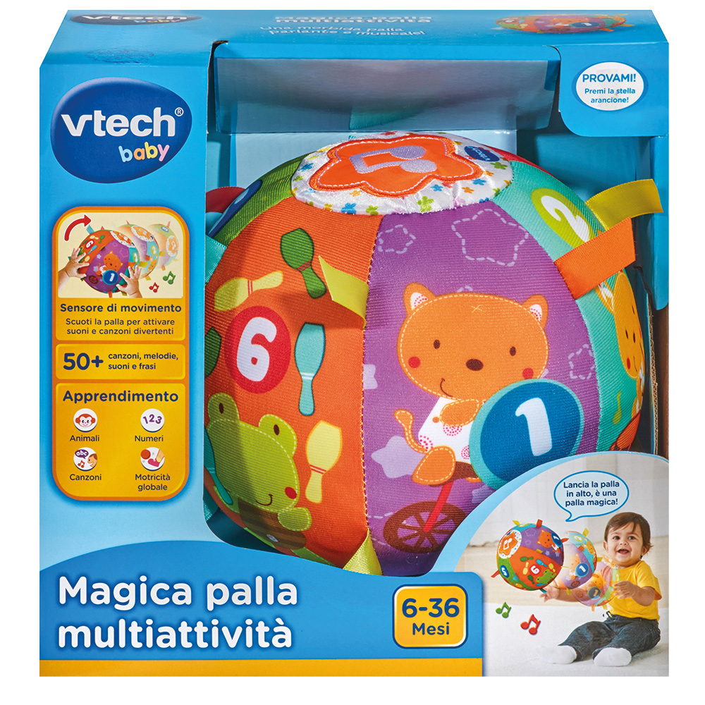 Vtech - magica palla multiattività colorata, interattiva e musicale - VTECH