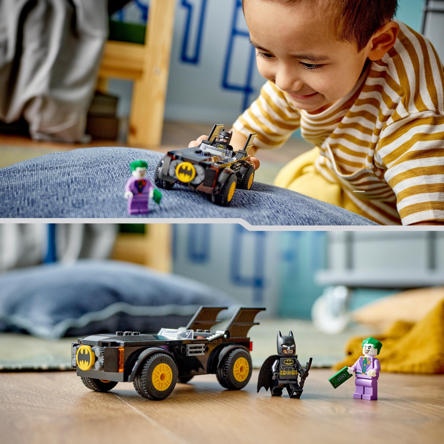 Lego dc 76264 inseguimento sulla batmobile: batman vs. the joker set con 2  minifigure di supereroi, giochi per bambini 4+ anni - Toys Center