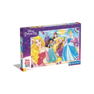 Clementoni - 23714 - puzzle 104 maxi princess 62x42 cm - CLEMENTONI, DISNEY PRINCESS