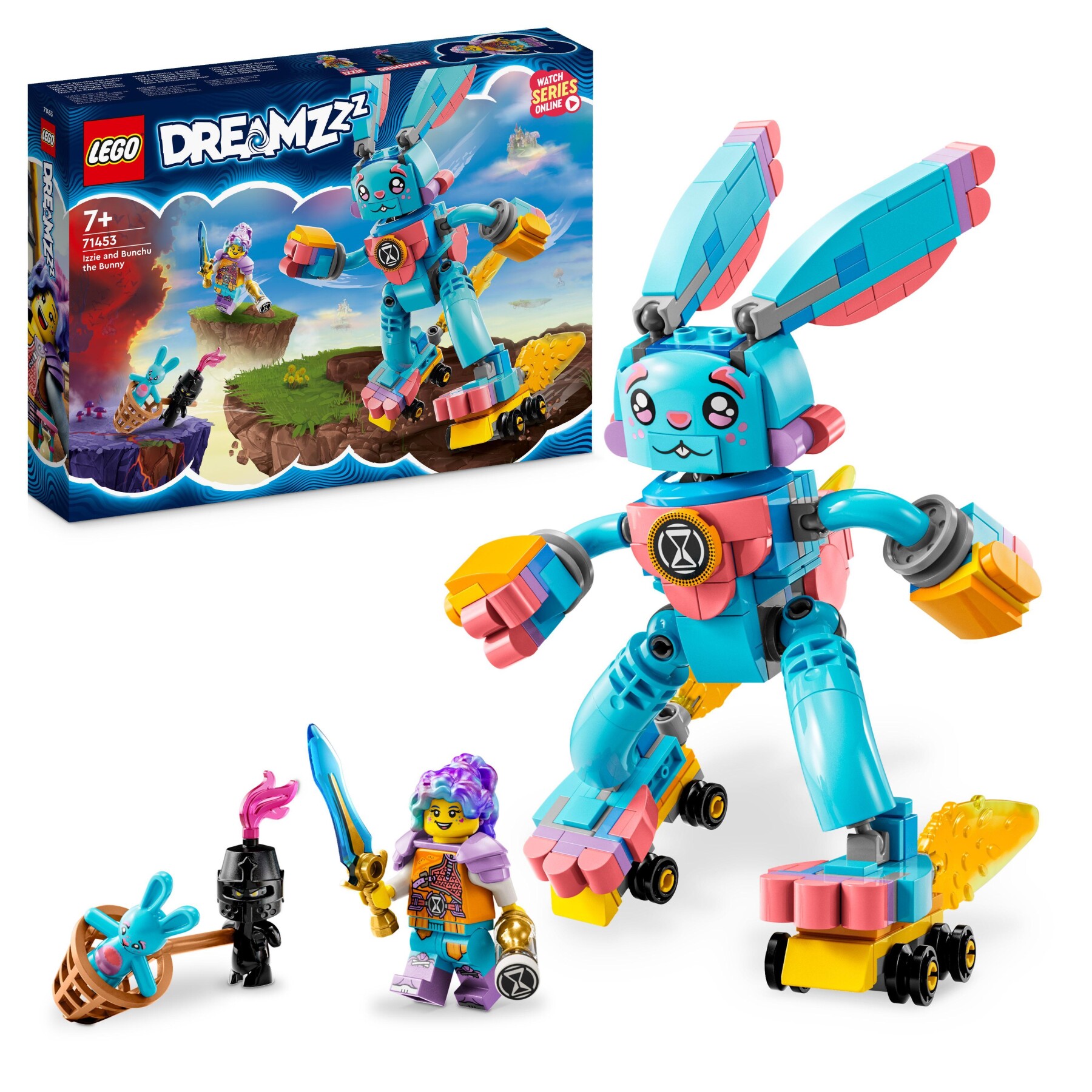 Lego dreamzzz 71453 izzie e il coniglio bunchu, figura di animale giocattolo da costruire in 2 modi basato sullo show tv - Lego, LEGO DREAMZZZ