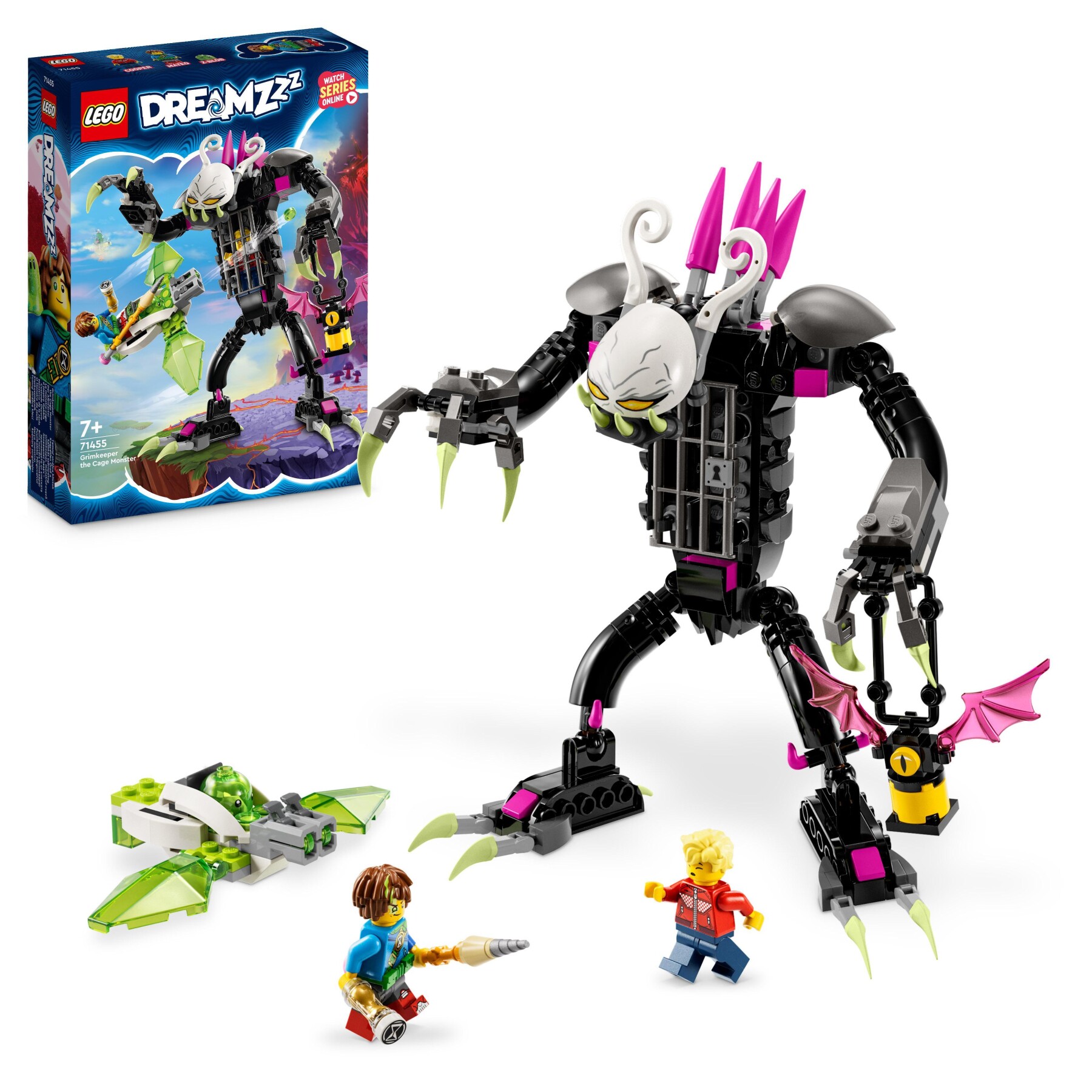 Lego dreamzzz 71455 il mostro gabbia custode oscuro con z-blob trasformabile in mini-aereo giocattolo o hoverbike e minifigure - Lego, LEGO DREAMZZZ
