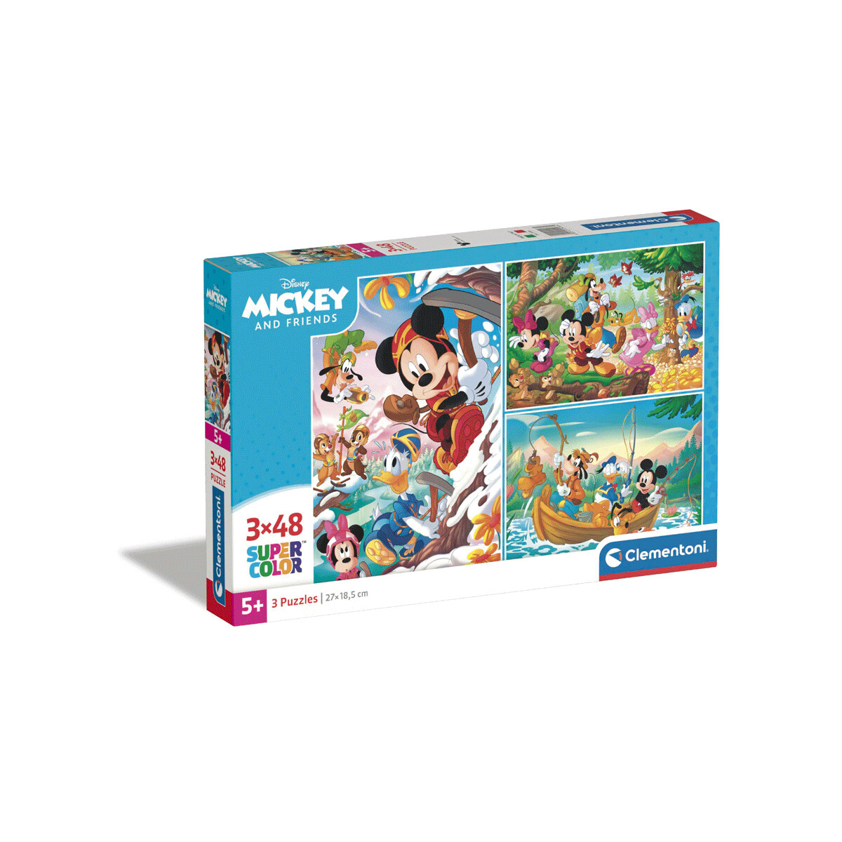 Clementoni - 25266 - puzzle 3x48 mickey and friends 27 x 19 cm - 