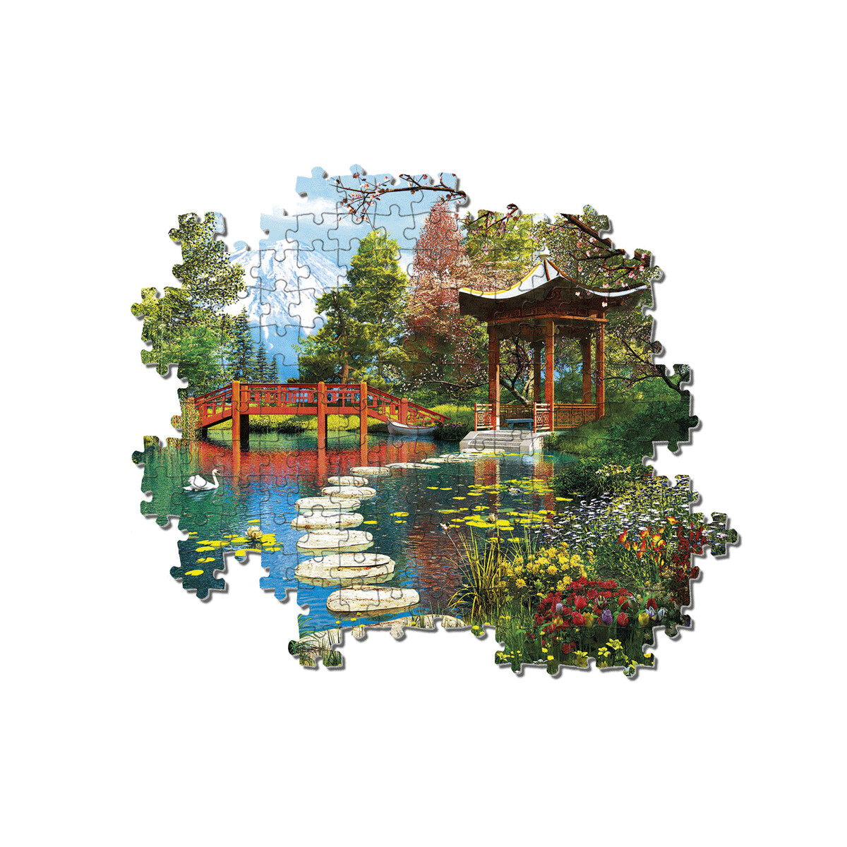 Clementoni - 39513 - puzzle 1000 hqc gardens fuji 70 x 50 cm - CLEMENTONI