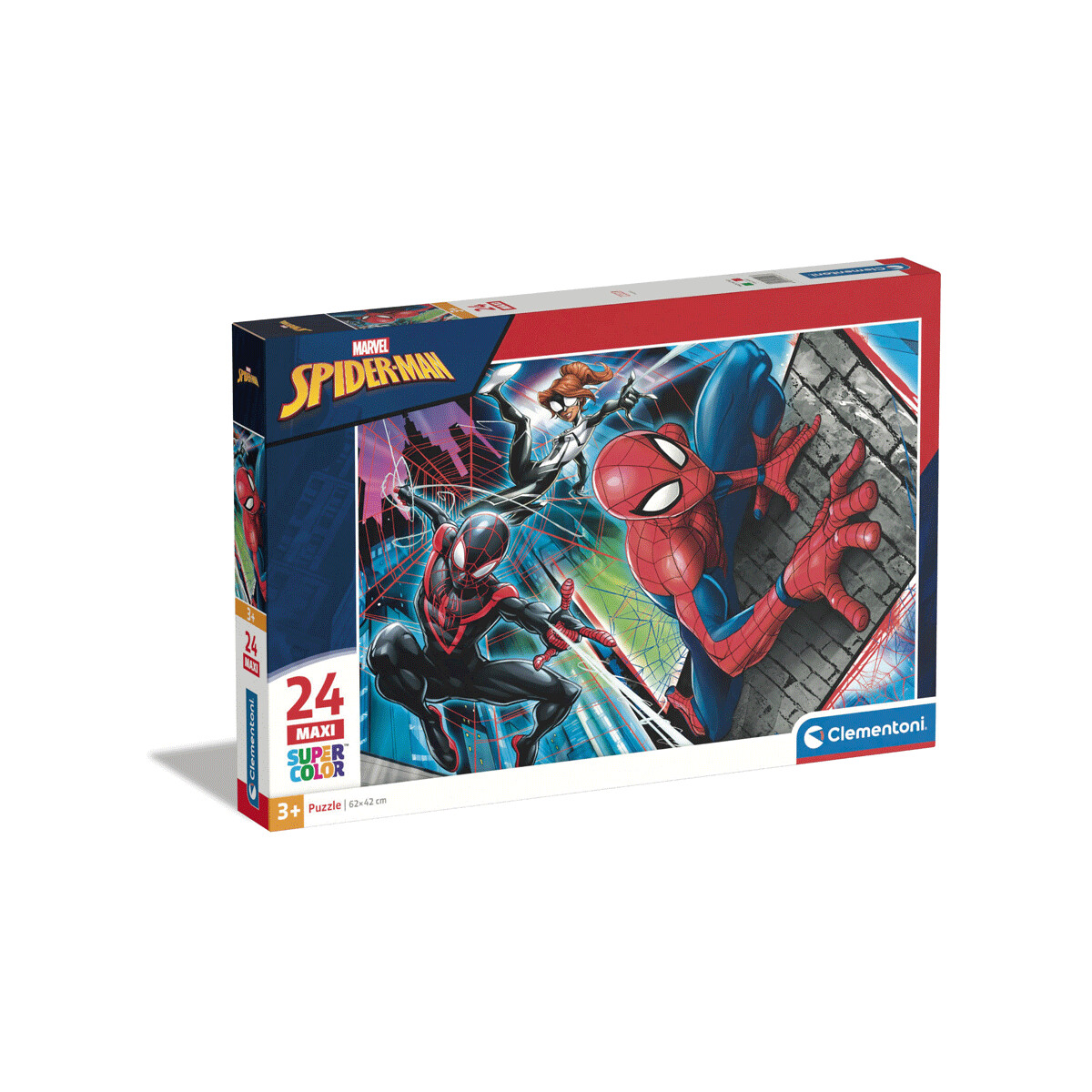 Clementoni - 24497 - puzzle 24 maxi spiderman 62x42 cm - 