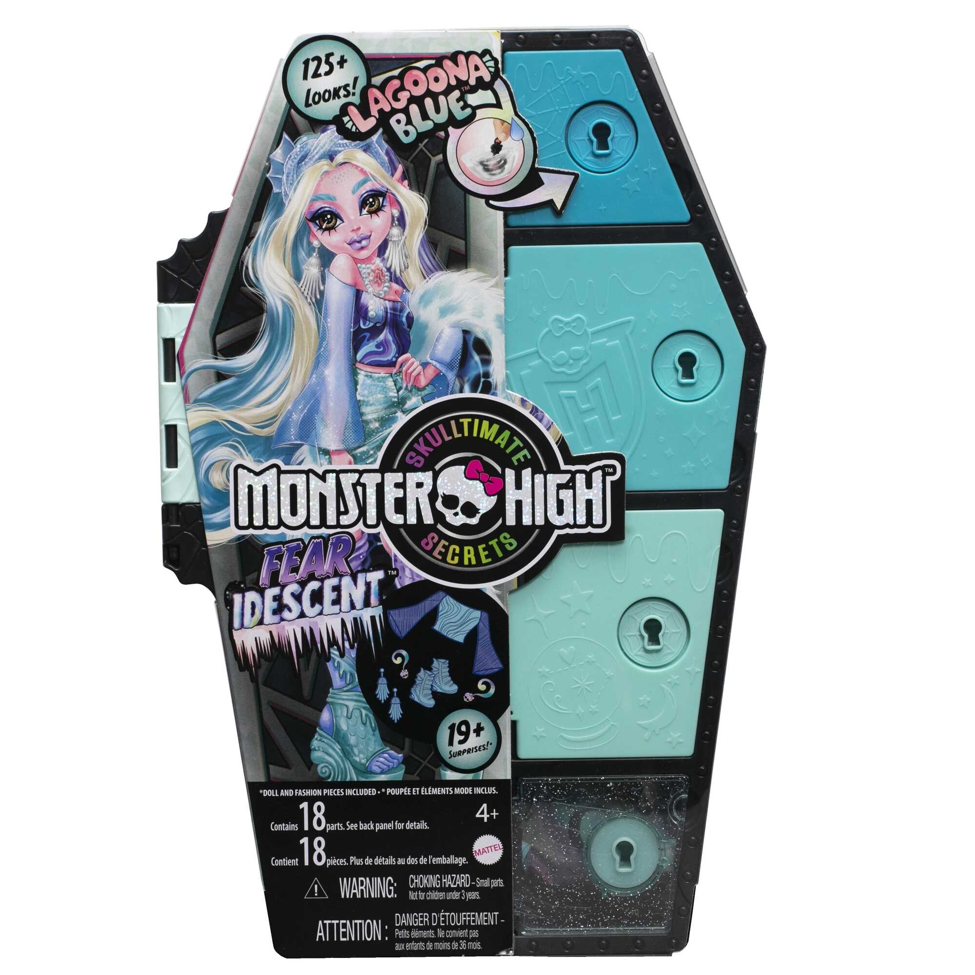 Monster high® segreti da brivido™ colori mostruosi™ bambola lagoona blue™ - 