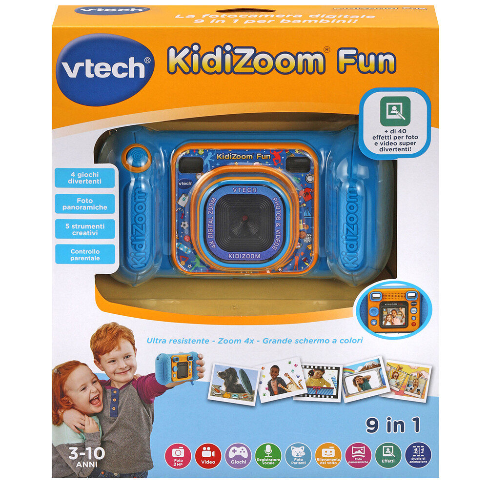 VTECH - Kidizoom fun 9 in 1, la fotocamera digitale per ragazzi a