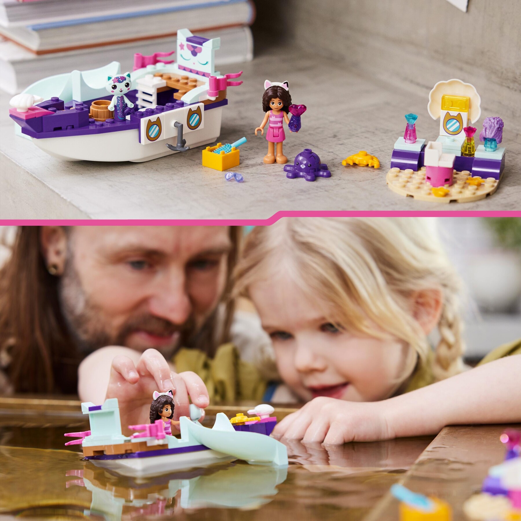 Lego la casa delle bambole di gabby 10786 la nave del benessere di gabby e  siregatta, barca giocattolo e estetista, bambini 4+ - Toys Center
