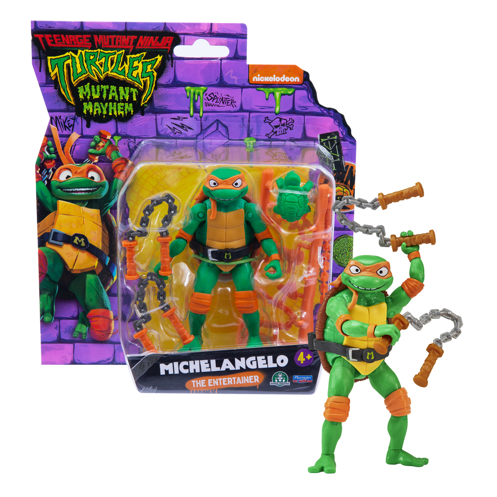 Turtles - caos mutante - action figures tartarughe ninja - michelangelo - GIOCHI PREZIOSI, Turtles
