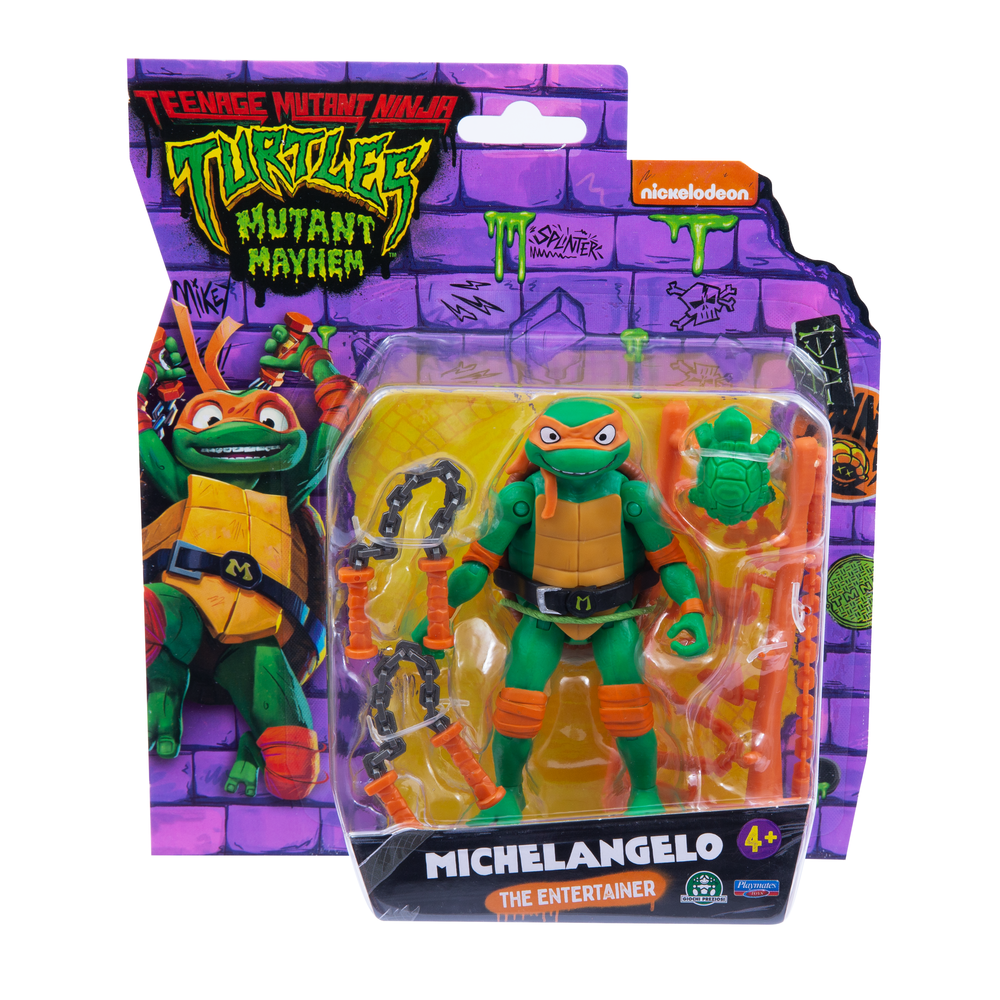 Turtles - caos mutante - action figures tartarughe ninja - michelangelo - GIOCHI PREZIOSI, Turtles