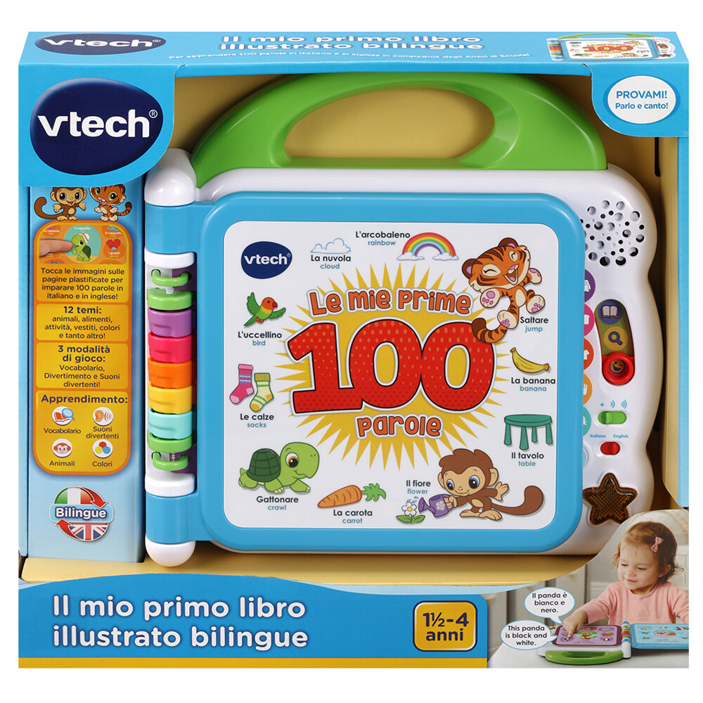 VTECH - Il mio primo libro illustrato bilingue - le mie prime 100 parole -  Toys Center