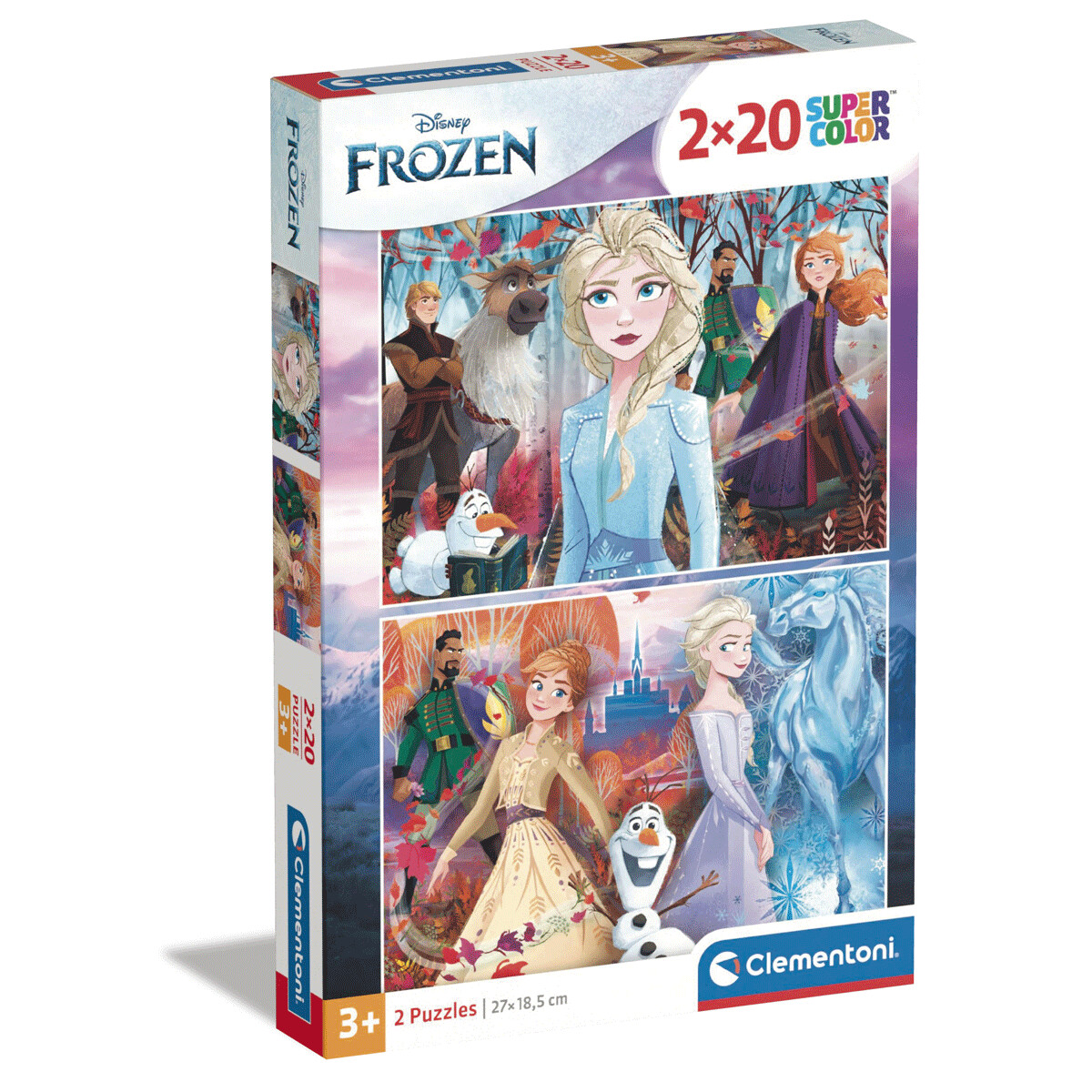 Clementoni - 24759 - puzzle 2x20 frozen 2 27 x 19 cm - CLEMENTONI, DISNEY PRINCESS, Frozen