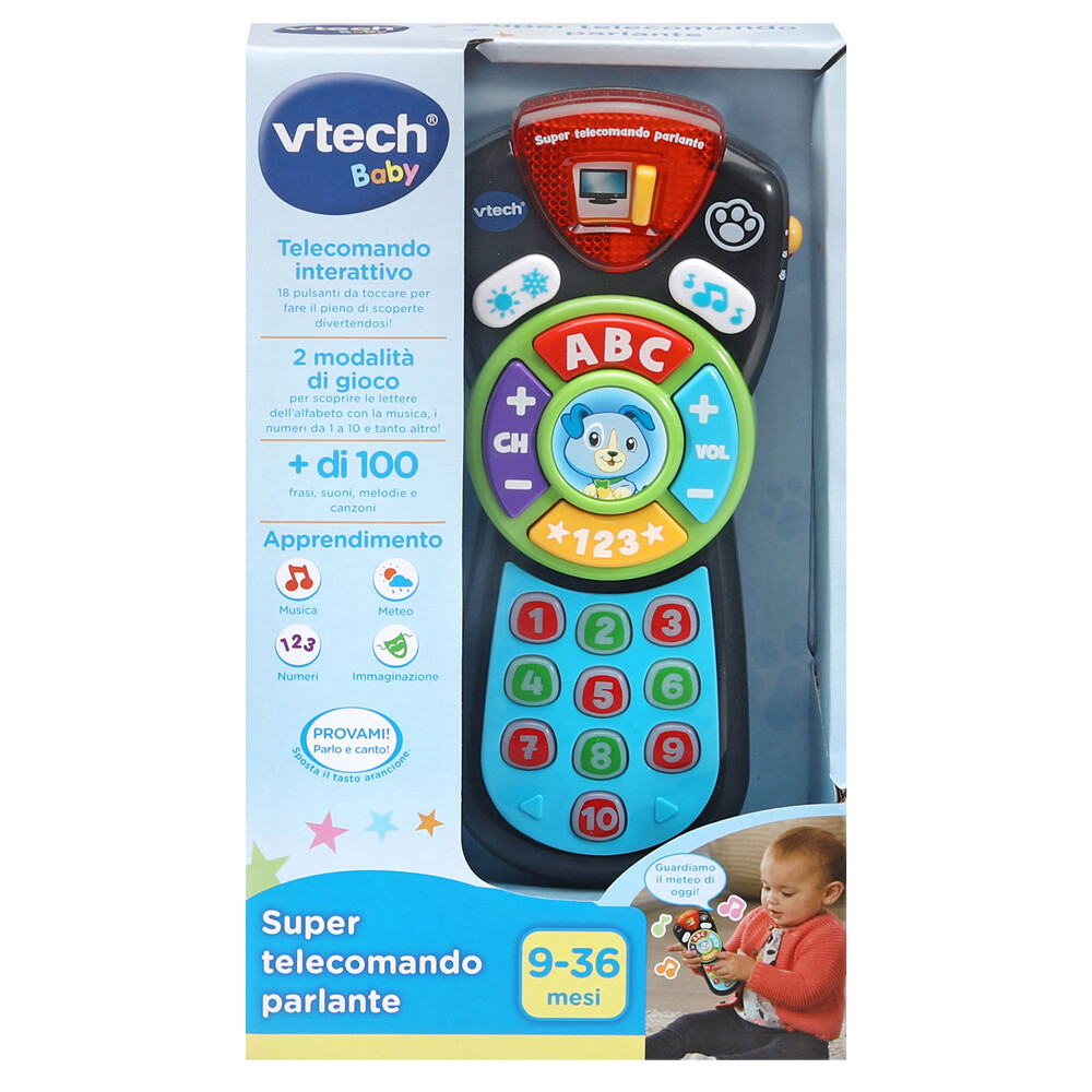 Vtech - super telecomando parlante per imitare i grandi, due modalità di gioco e più di 100 frasi, suoni e melodie! - VTECH