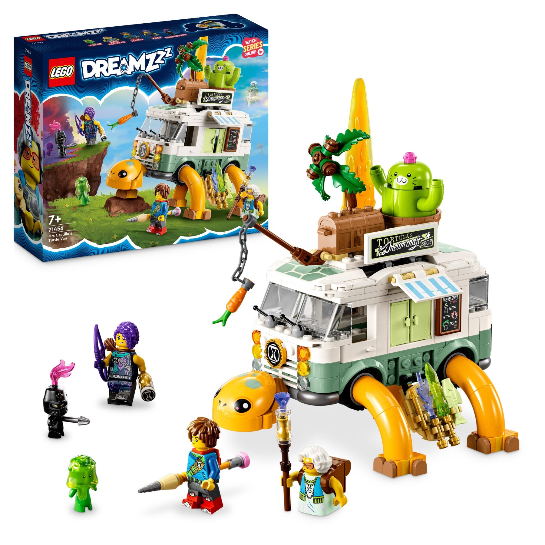 Lego dreamzzz 71456 il furgone tartaruga della signora castillo, camper giocattolo costruibile in 2 modi con figura di z-blob - Lego, LEGO DREAMZZZ