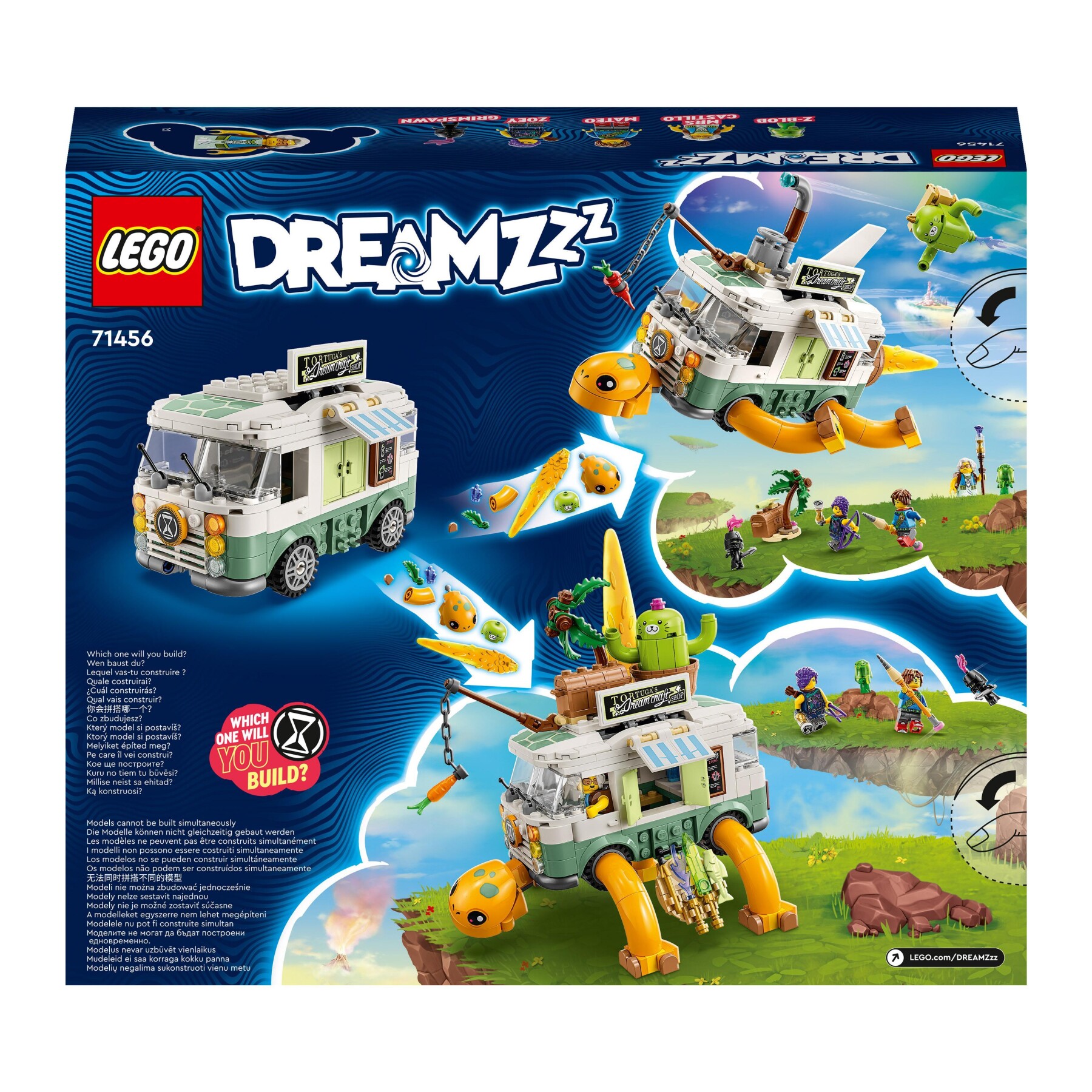Lego dreamzzz 71456 il furgone tartaruga della signora castillo, camper giocattolo costruibile in 2 modi con figura di z-blob - Lego, LEGO DREAMZZZ