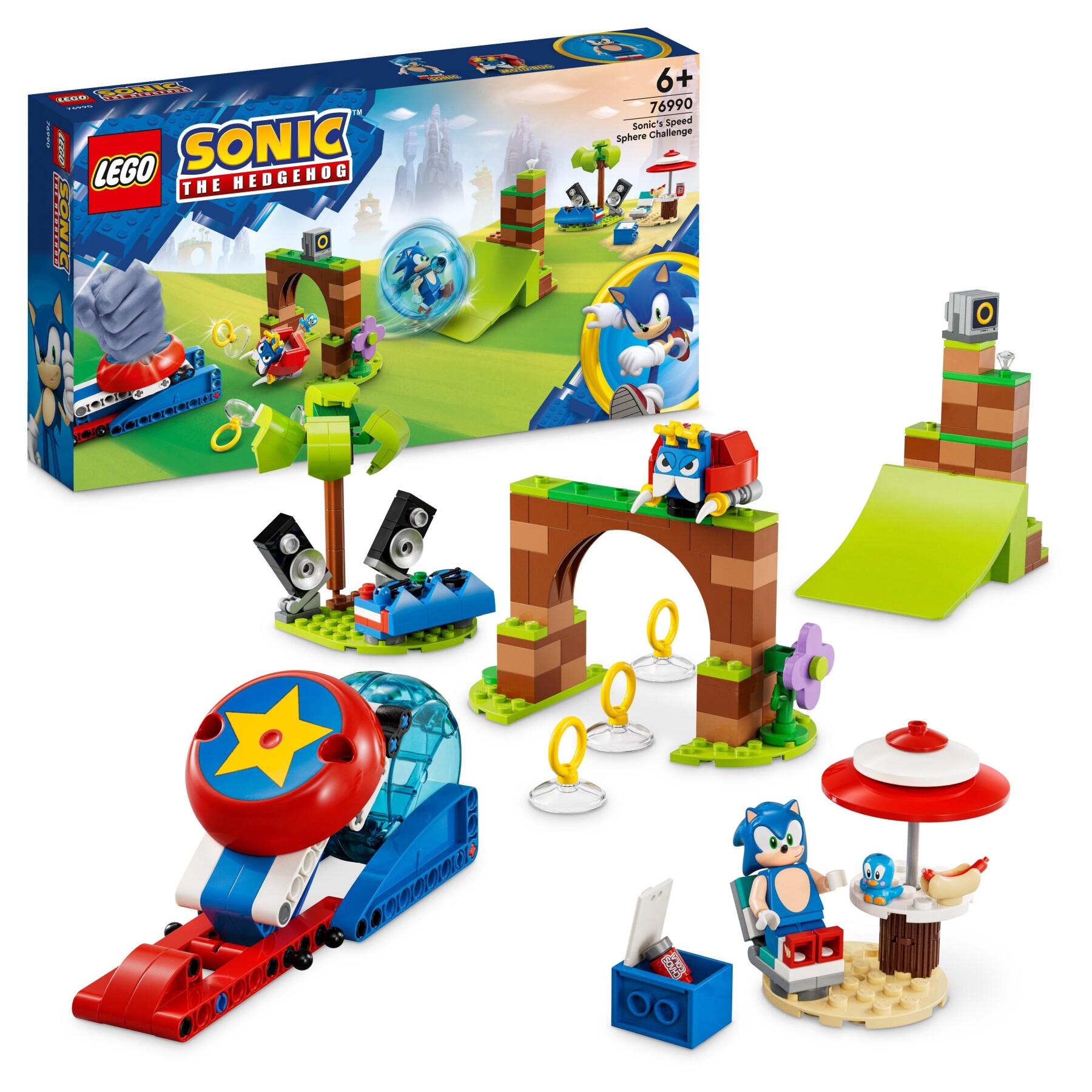 Lego sonic the hedgehog 76990 sfida della sfera di velocità di sonic,  giocattolo con 3 personaggi, giochi per bambini 6+ anni - Toys Center