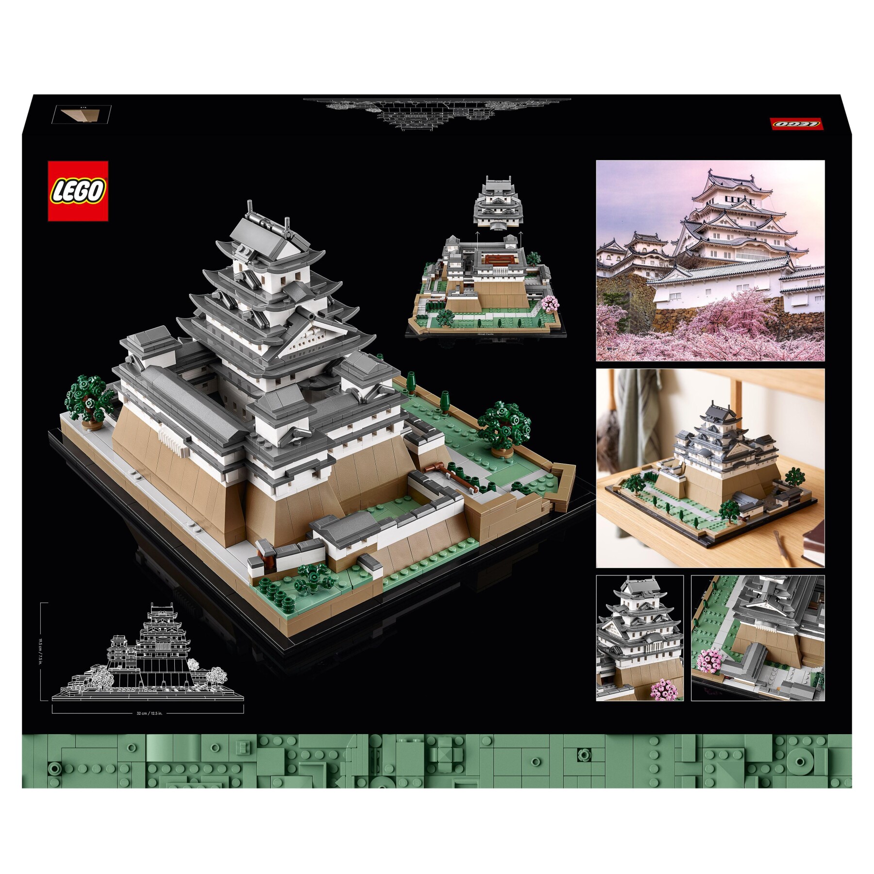 Lego architecture 21060 castello di himeji, kit modellismo adulti, collezione monumenti, albero ciliegio in fiore da costruire - LEGO ARCHITECTURE