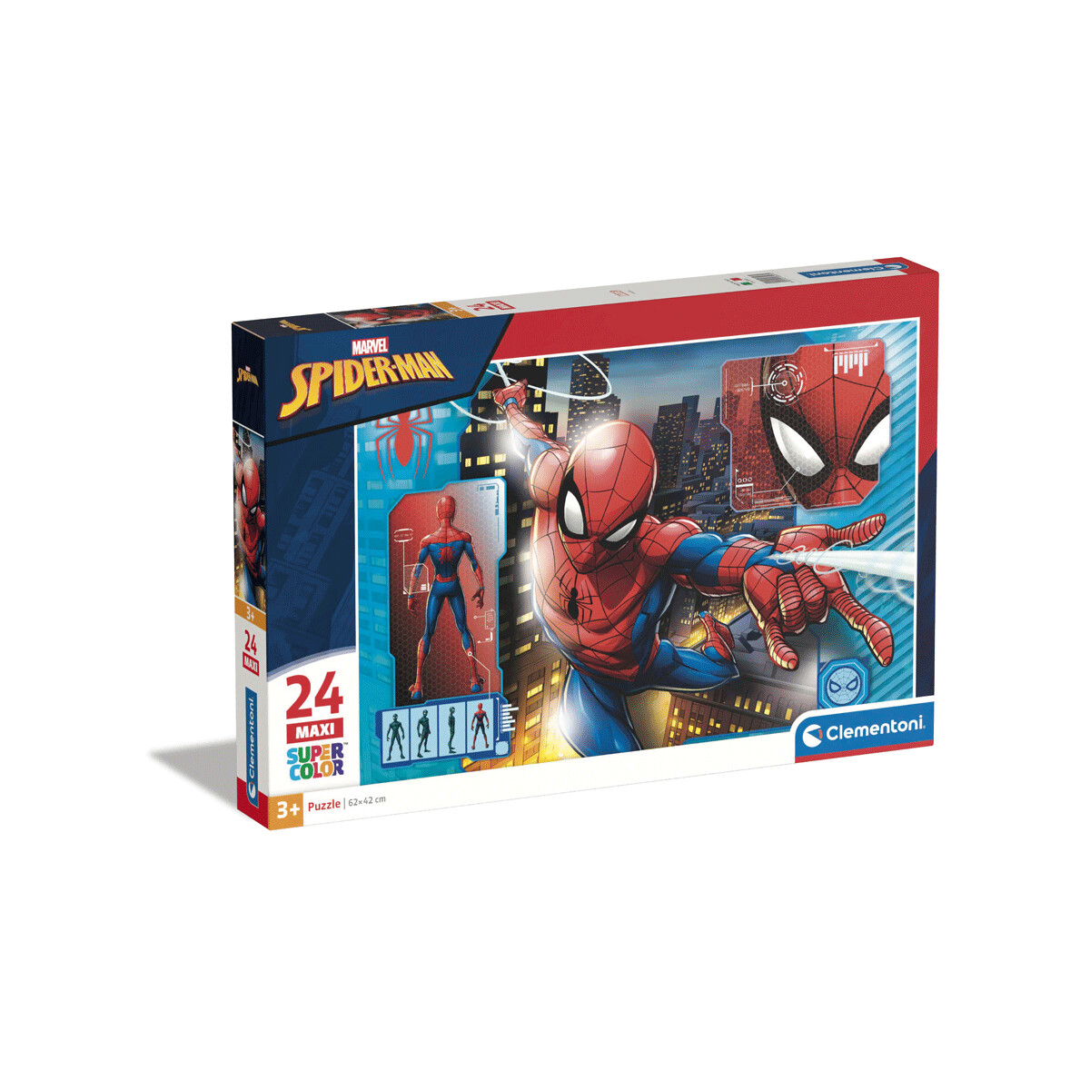 Clementoni - 28507 - puzzle 24 maxi spiderman 62x42 cm - 