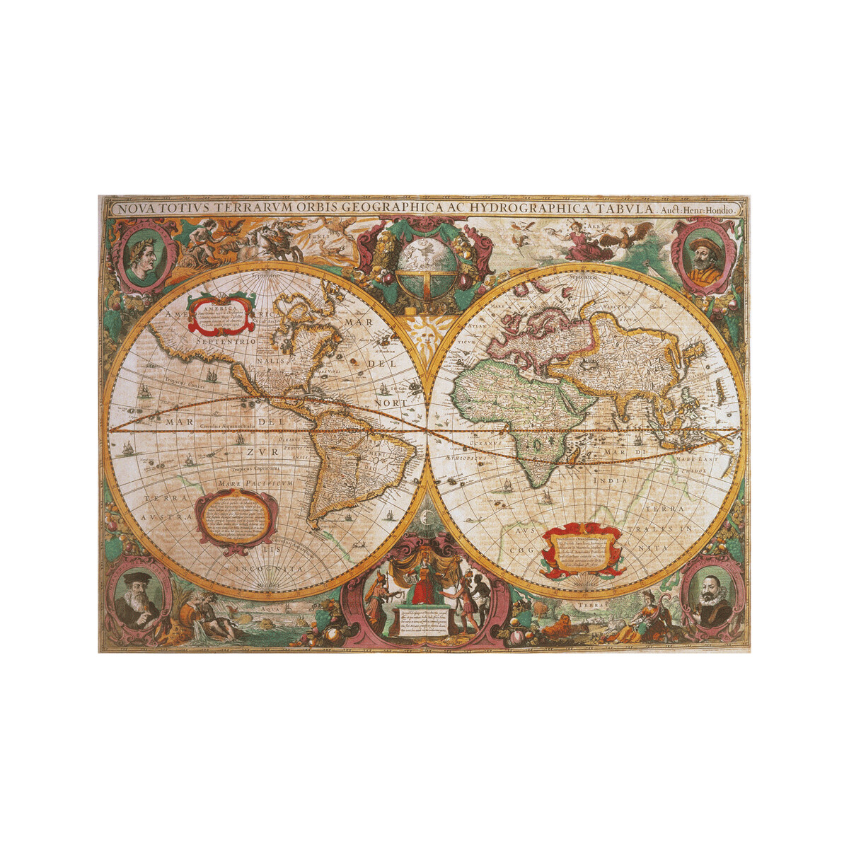 Clementoni - 31229 - puzzle 1000 hqc old map 70 x 50 cm - CLEMENTONI