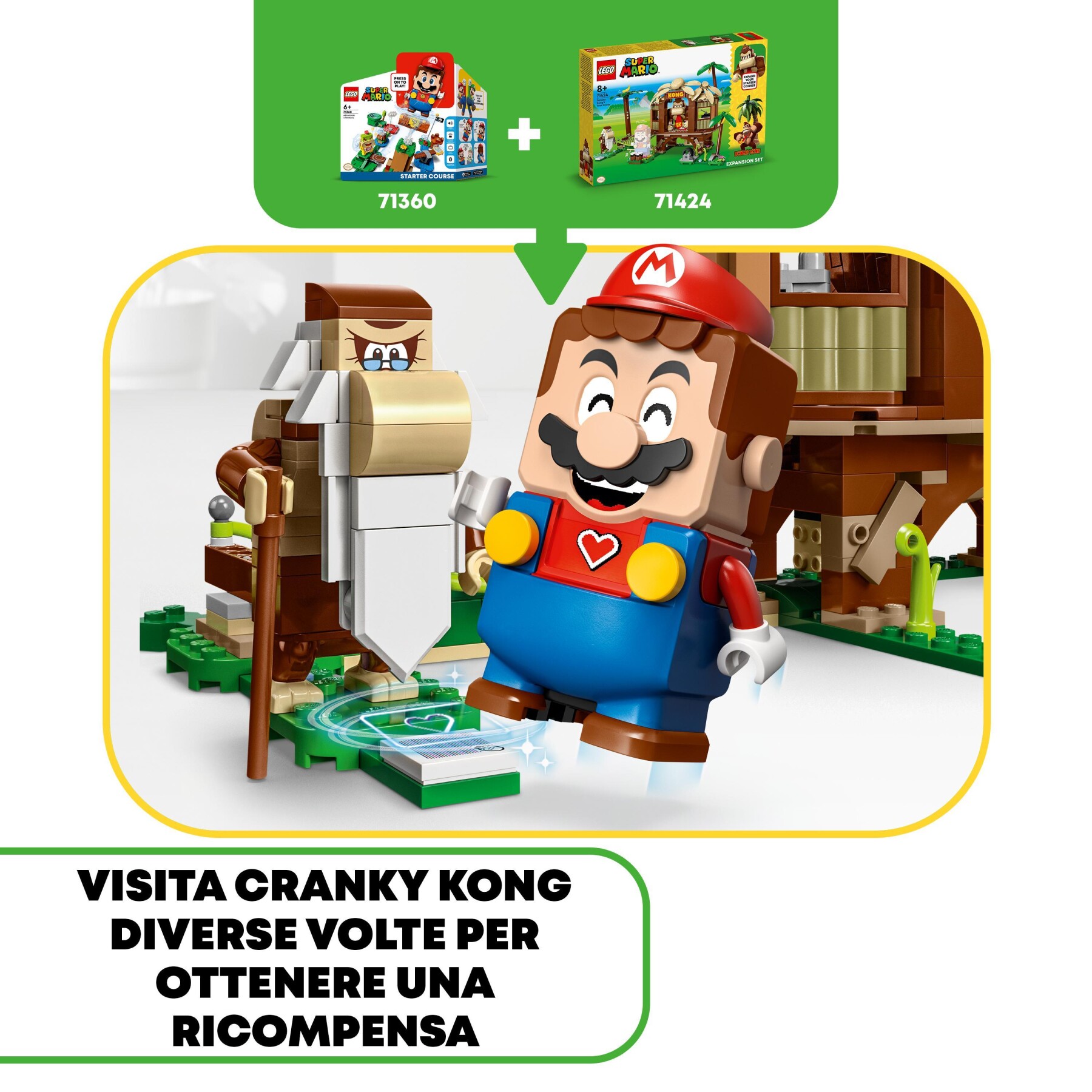 Lego super mario 71424 pack di espansione casa sull'albero di donkey kong, giochi per bambini e bambine 8+ con 2 personaggi - LEGO® Super Mario™, Super Mario