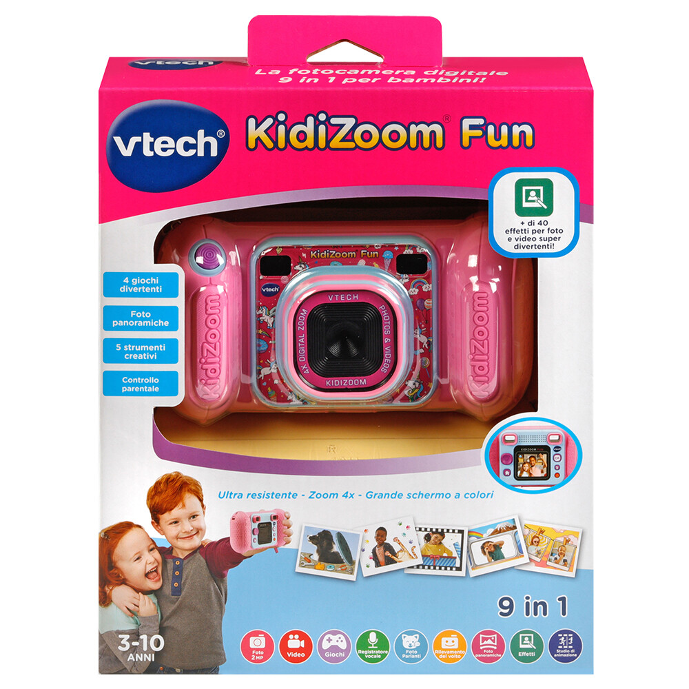 VTECH - Kidizoom fun 9 in 1, la fotocamera digitale per ragazzi a partire  dai 3 anni! - Toys Center