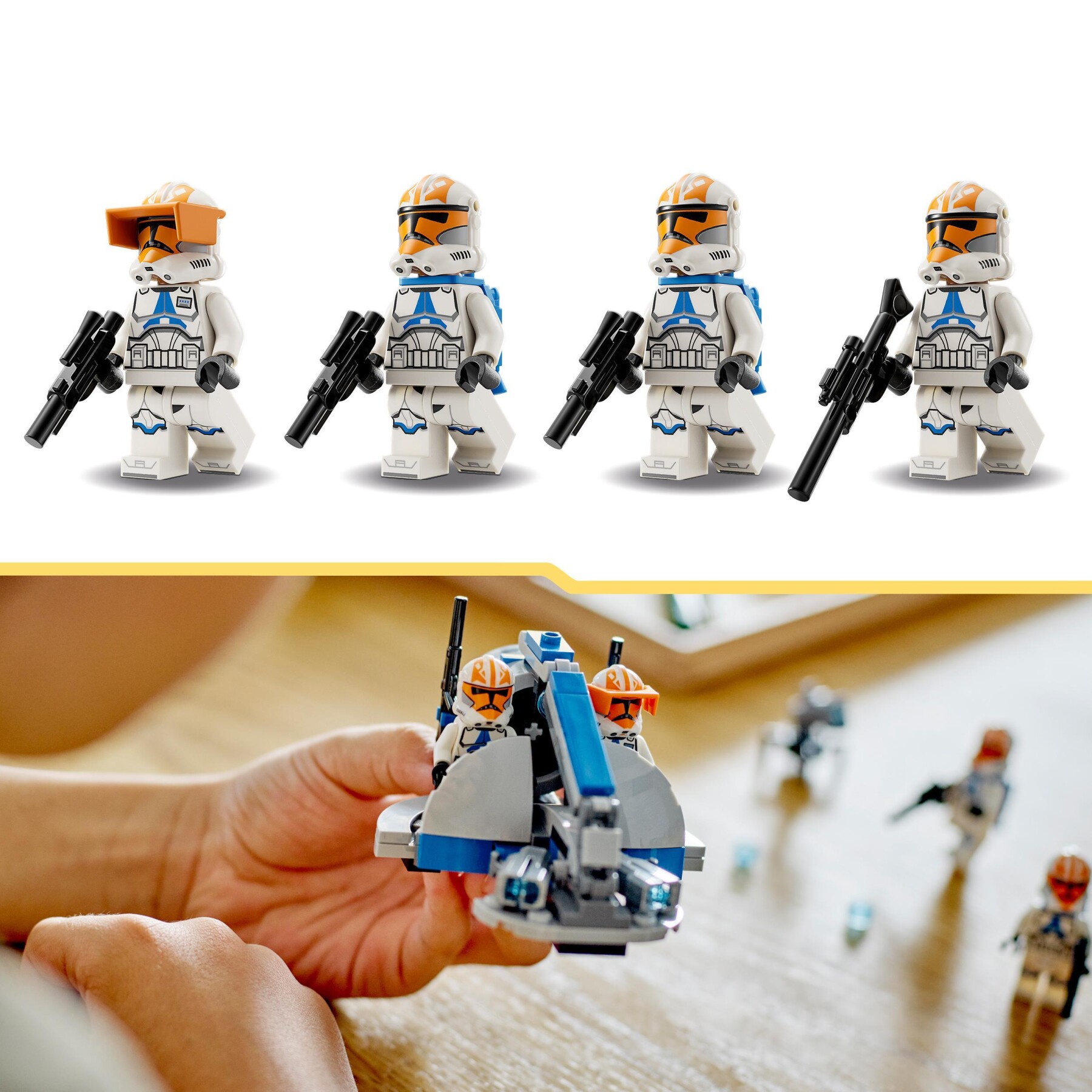 Lego star wars 75359 battle pack clone trooper della 332a compagnia di ahsoka, giochi da costruire con veicolo e minifigure - LEGO® Star Wars™, Star Wars