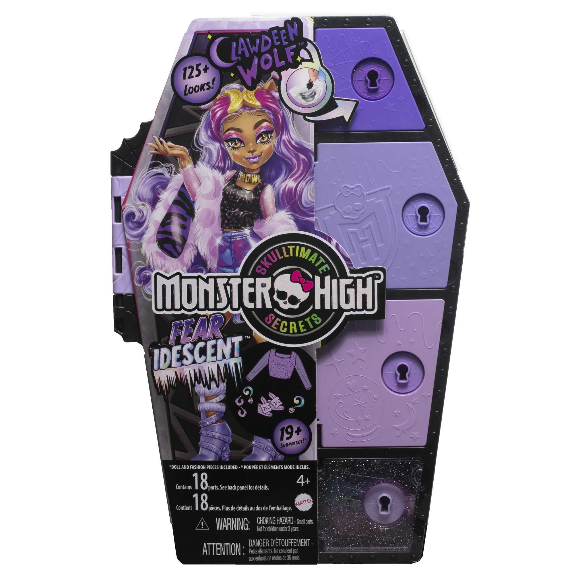 Monster high® segreti da brivido™ colori mostruosi™ bambola clawdeen wolf™ - 