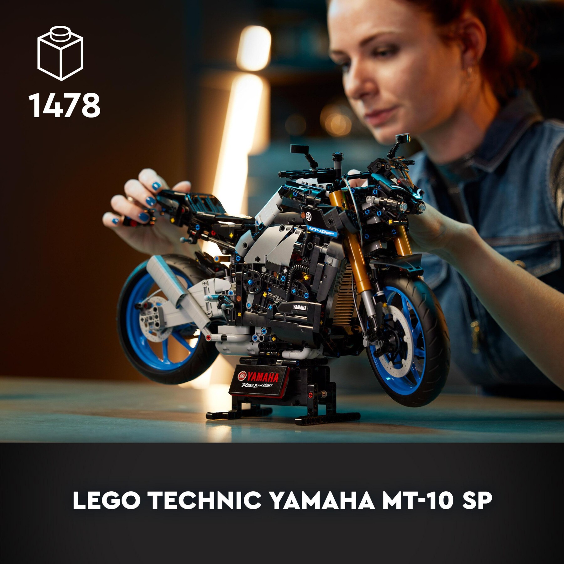 Lego technic 42159 yamaha mt-10 sp, modellino moto per adulti, replica motocicletta con app ar, regalo per uomo e donna - LEGO TECHNIC