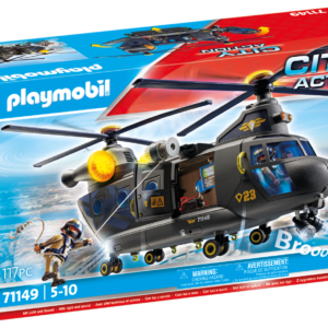 Playmobil 71149 unita' speciale - elicottero per bambini da 5 anni - Playmobil