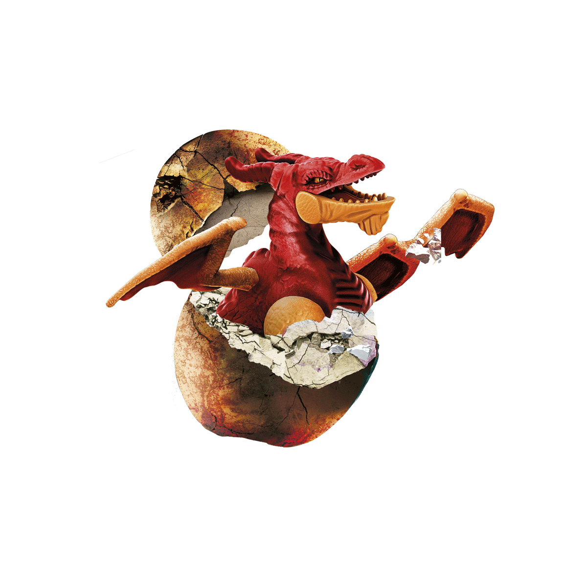 Clementoni - scienza e gioco fun - dig kit dragone rosso, gioco scientifico - Scienza e Gioco