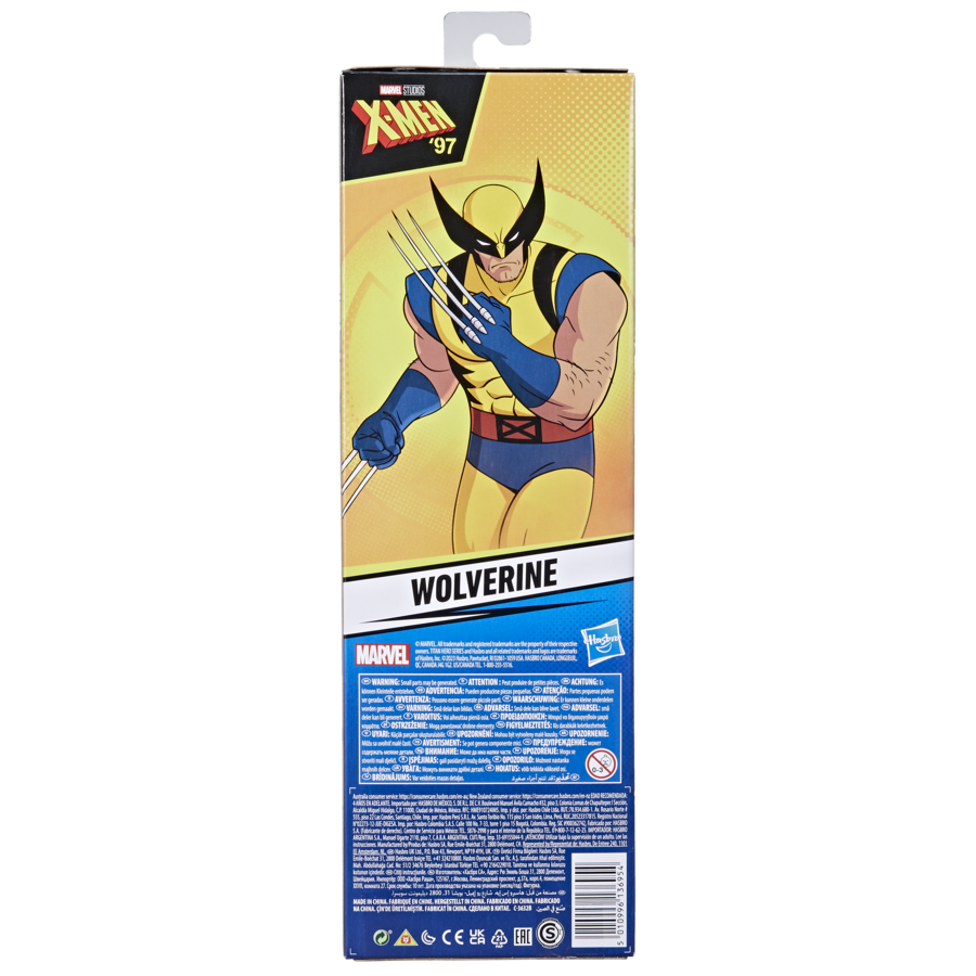 Hasbro marvel x-men, action figure di wolverine da 28,5 cm, giocattoli super hero, dai 4 anni in su - Avengers