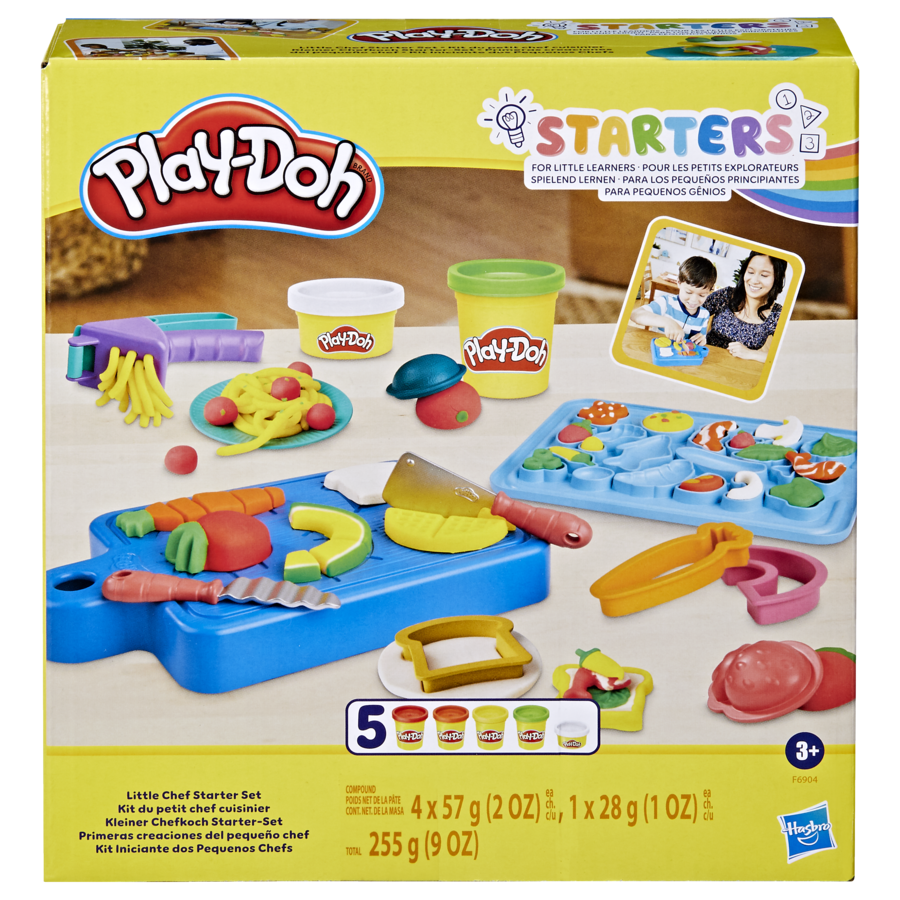 Play-doh, il mio primo set da chef, con 14 accessori finti da cucina, giocattoli per bambini e bambine - PLAY-DOH