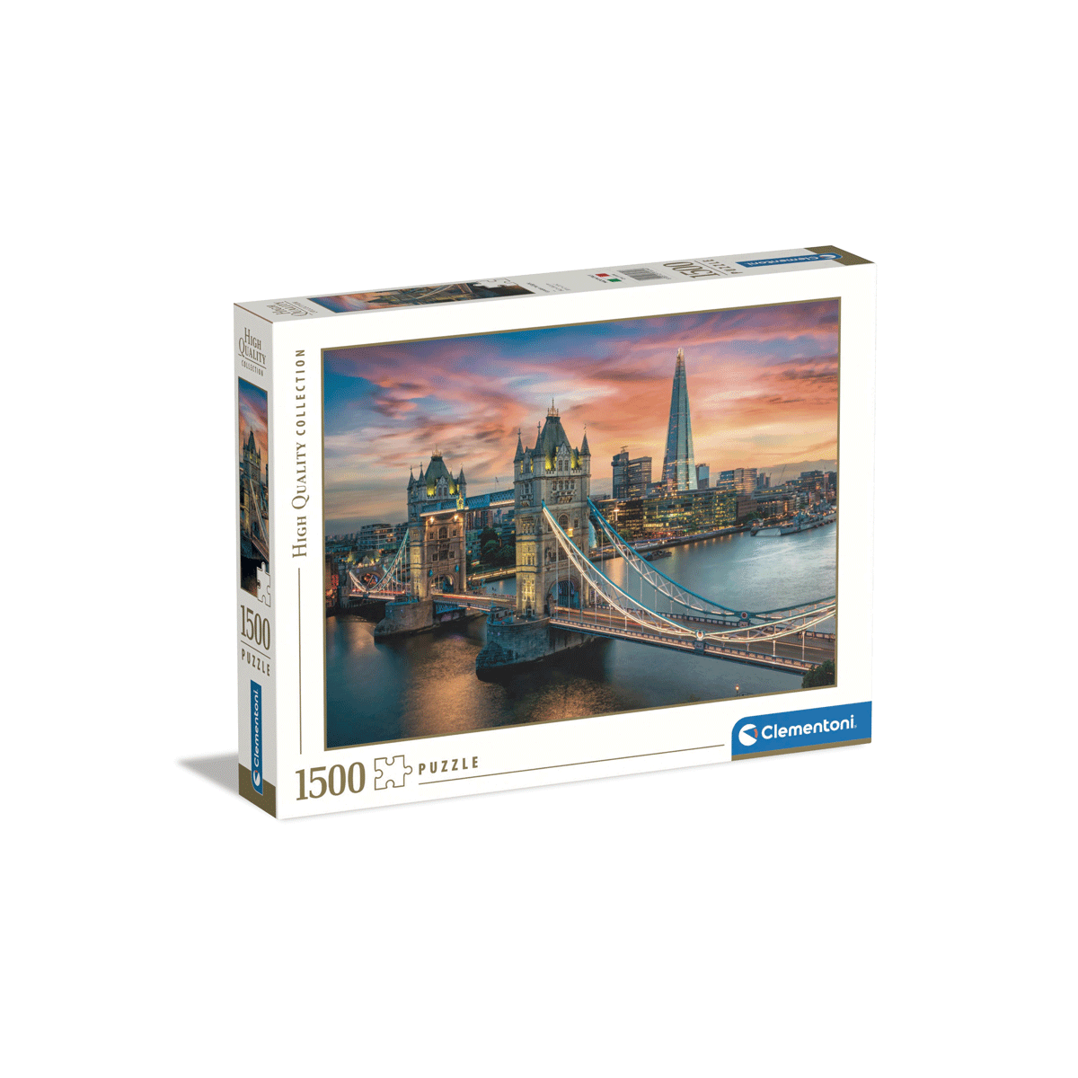 Clementoni puzzle high quality collection - london twilight - 1500 pezzi, puzzle adulti - CLEMENTONI