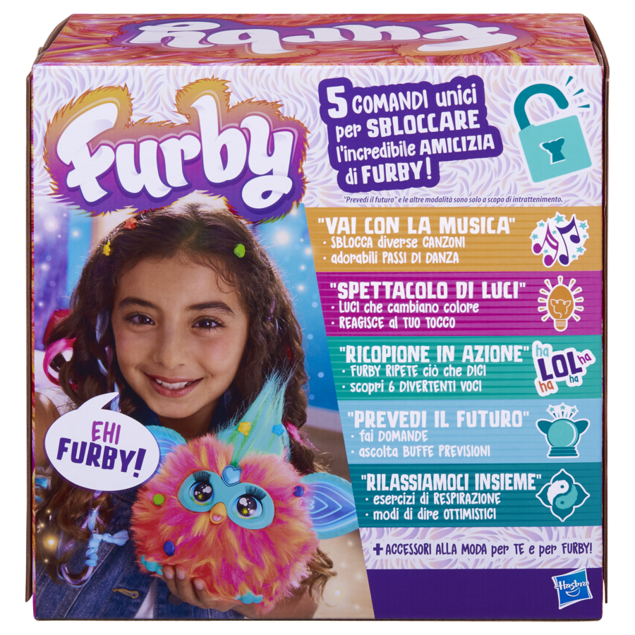 Furby corallo, giocattoli di peluche interattivi per bambini e bambine dai 6 anni in su - FURBY