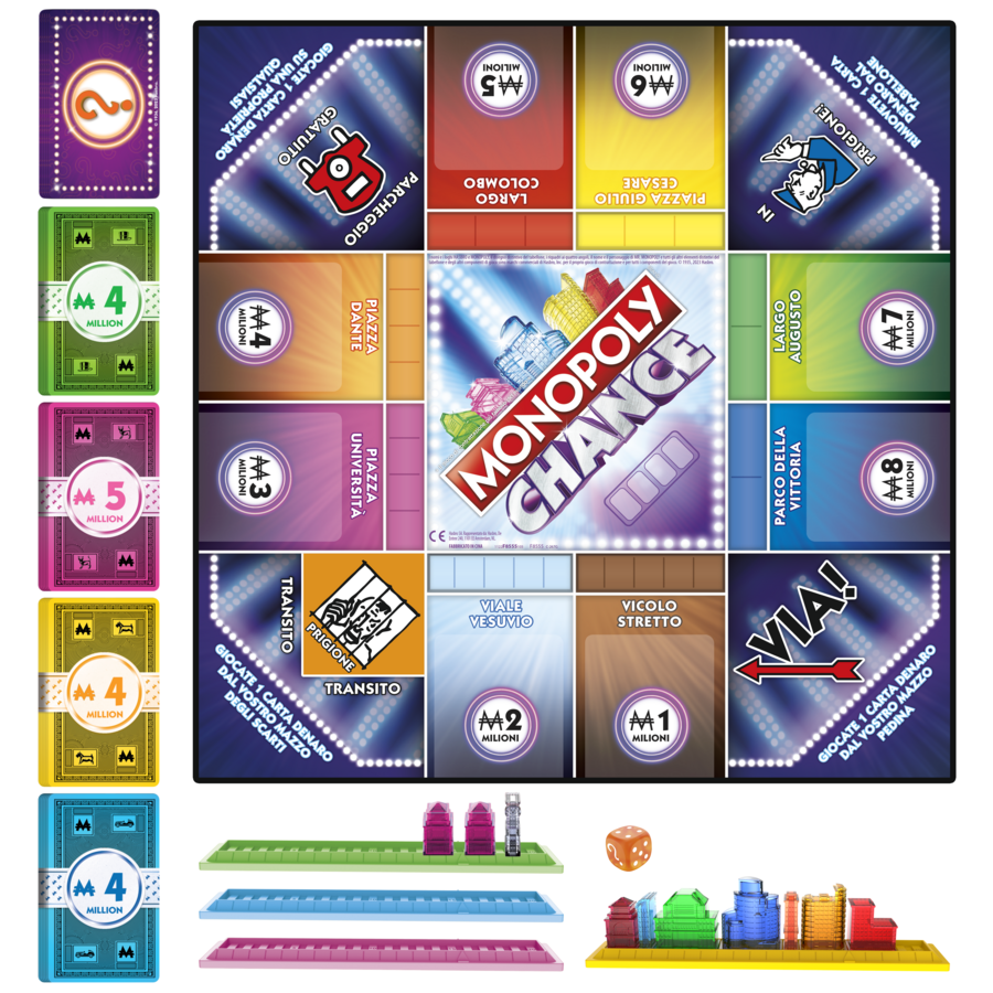 Monopoly chance - gioco da tavolo, gioco monopoly veloce, 20 min. circa, dagli 8 anni in su - HASBRO GAMING
